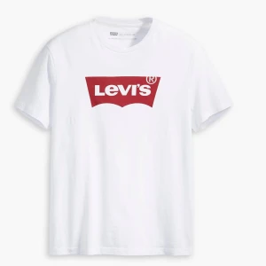 Vit t-shirt från Levis - Klassisk vit t-shirt från Levis, jätteskönt material och nästan aldrig använd.