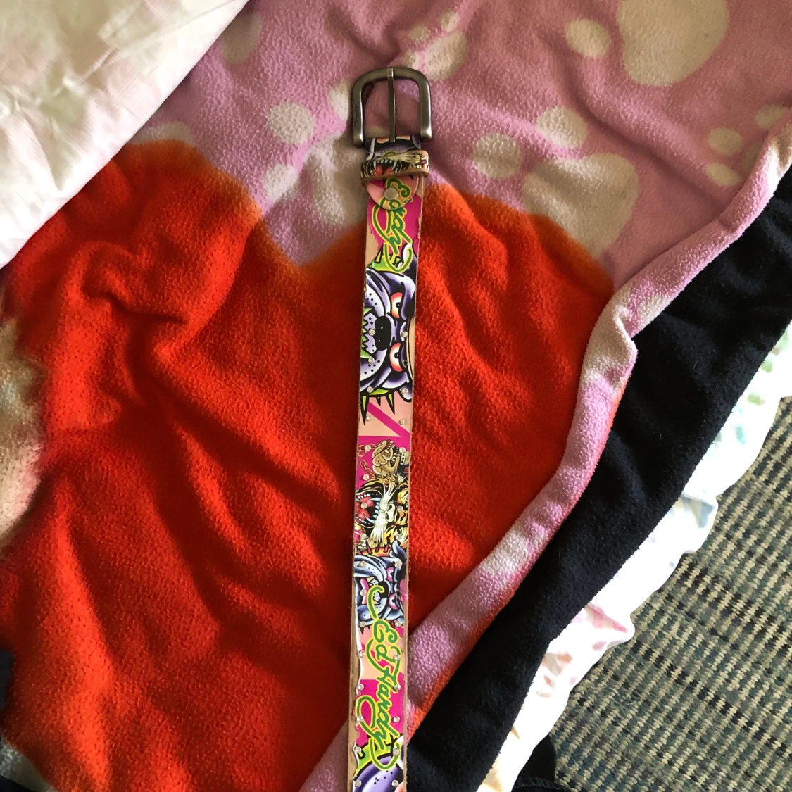 Rosa Ed Hardy bälte - 3