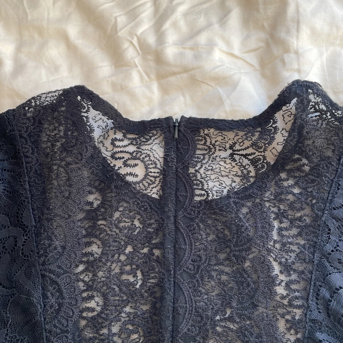 Svart spetsblus - 4