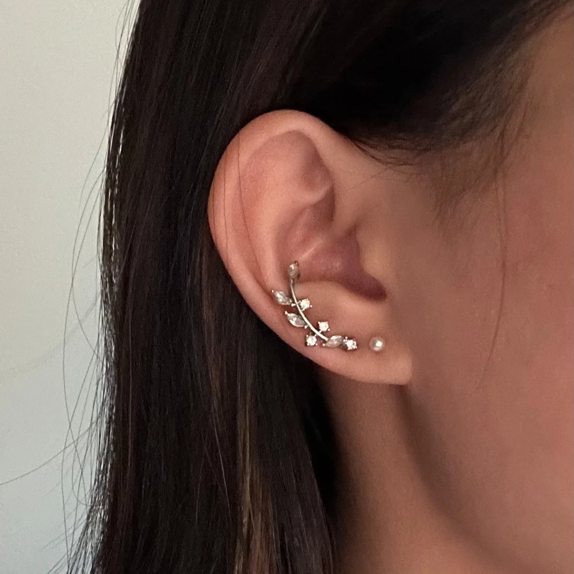 Earclimbers två olika silvriga - 1