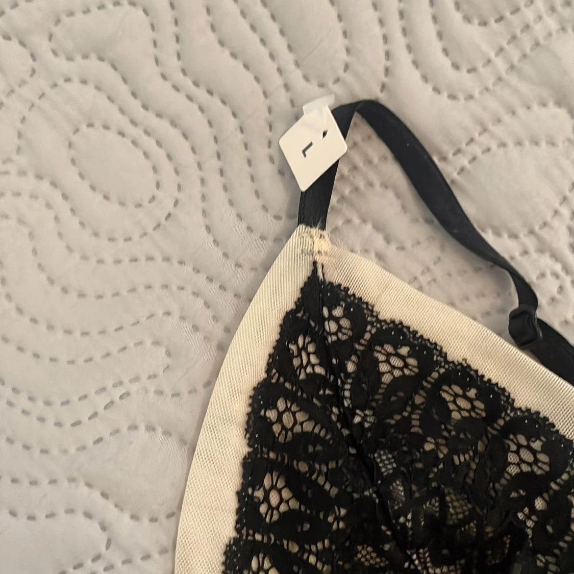 Svart spets bralette - 2