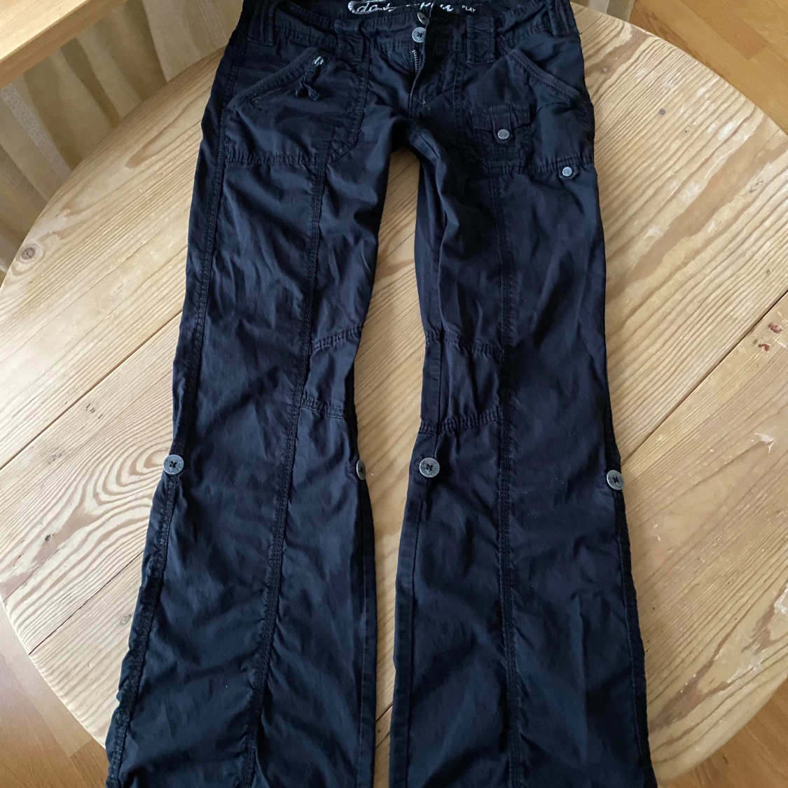 Y2k super low waist cargobyxor  - 3