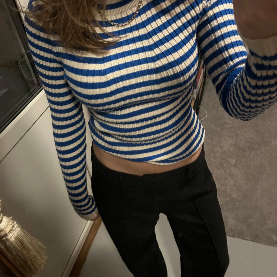 Långärmad randig tröja 