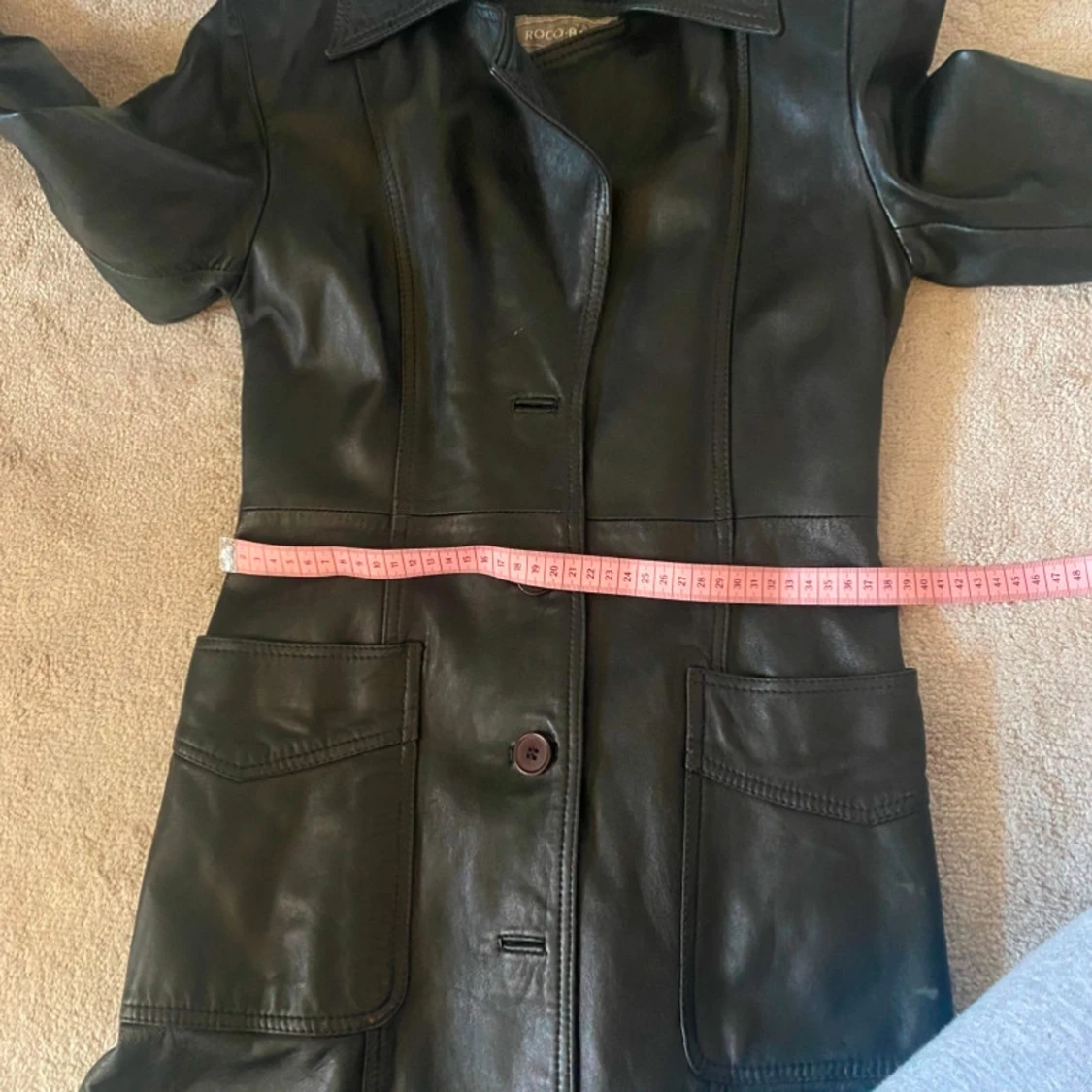 Svart skinnrock från Roco Baroco äkta skinn - 1