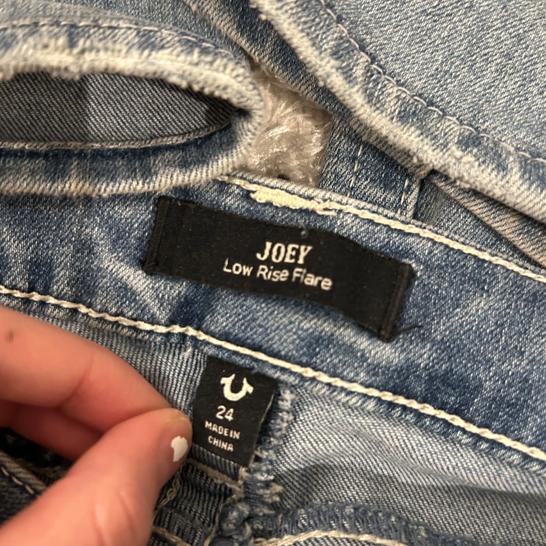 Blå Joey Low Rise Flare Jeans - 2