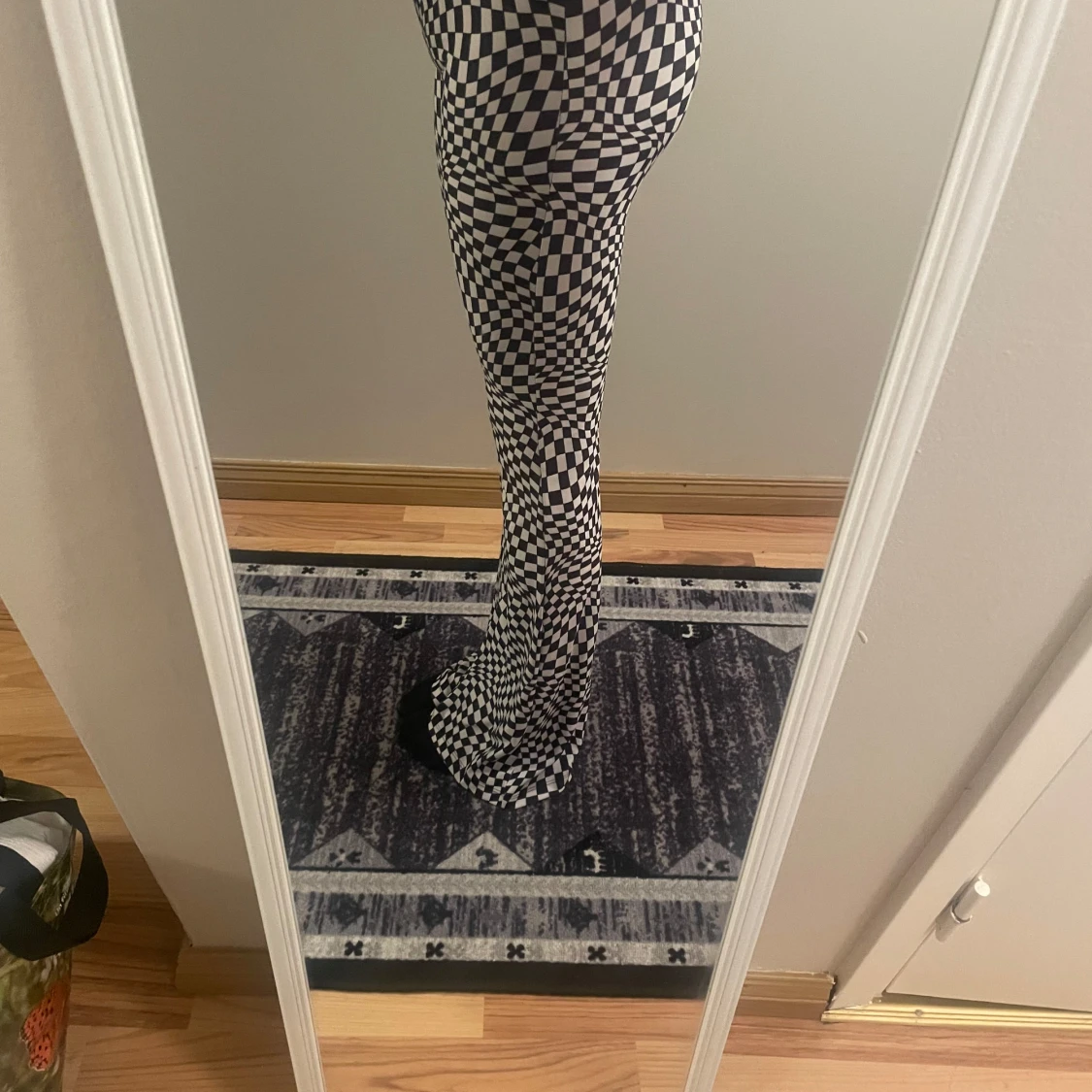 Svartvita rutiga byxor - 1