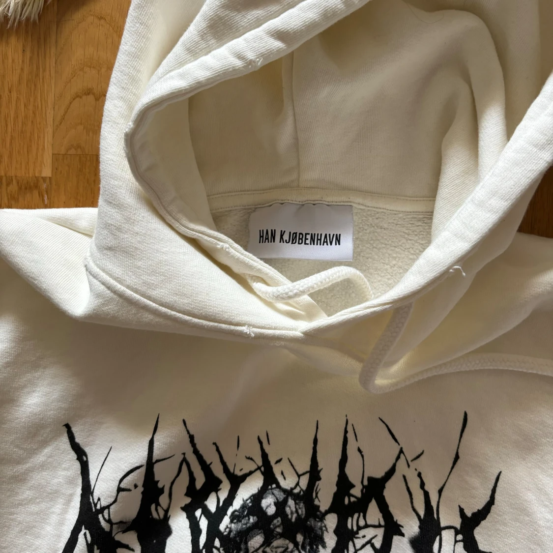 Vit hoodie från Han Kjøbenhavn - 91