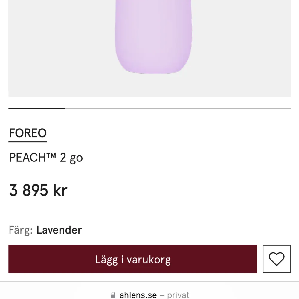 Säljer en  helt oöppnad hårborttagning ipl laser från Foreo. Helt oanvänd. Köpt för 3900kr säljer för 2500kr☺️❤️. Skönhet.