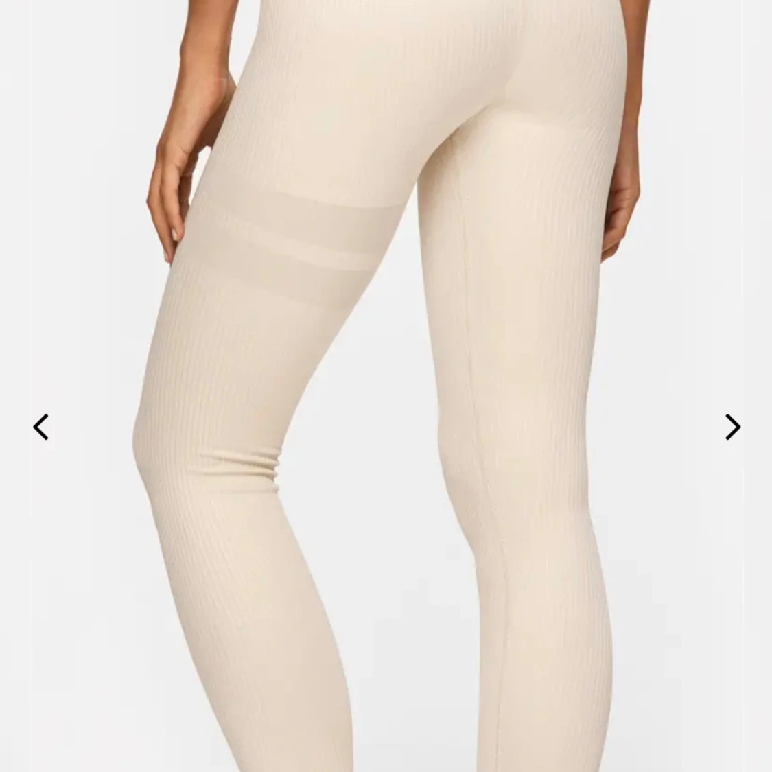 Stronger Beige ribbade leggings  - 1