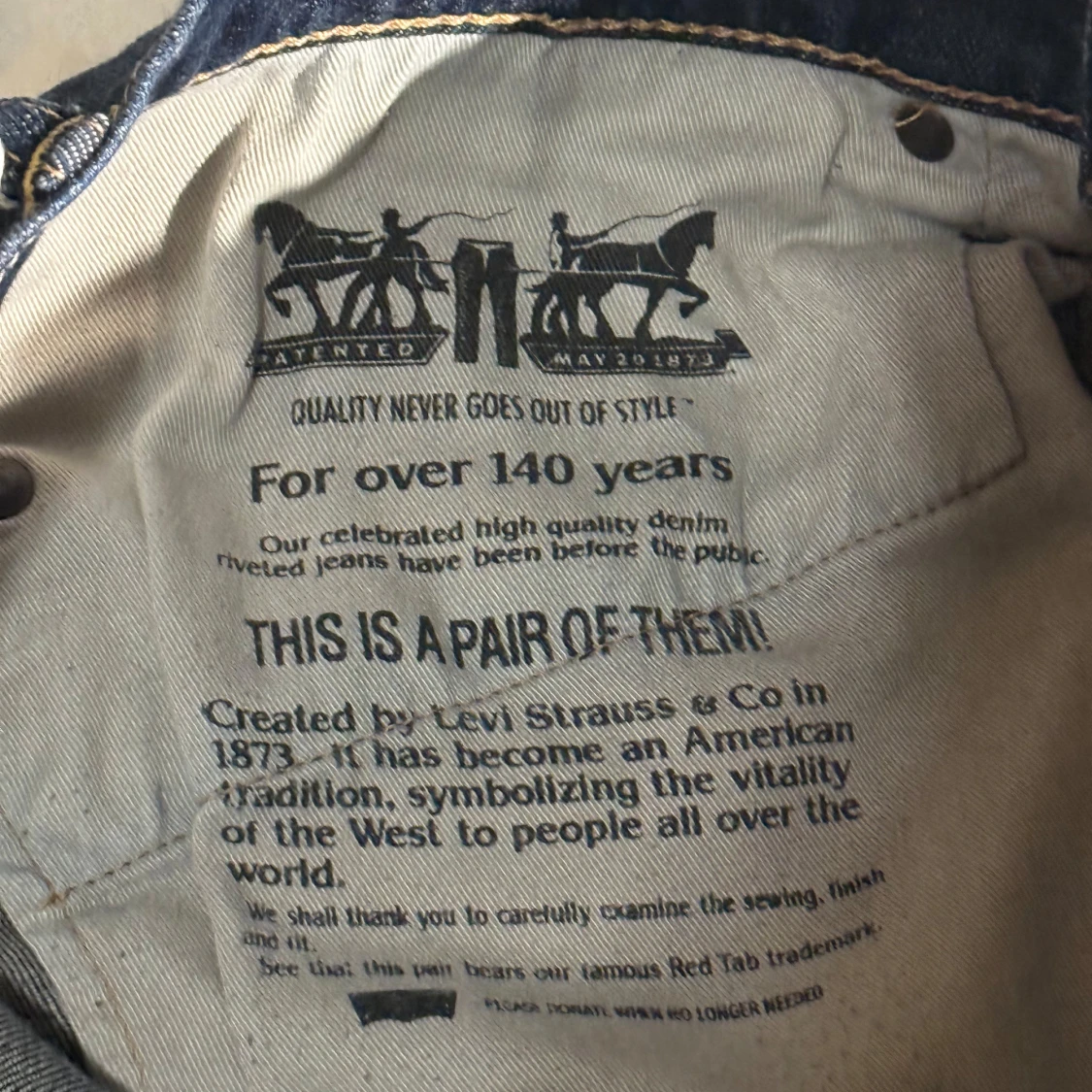 Mörkblå jeans från Levi's - 3