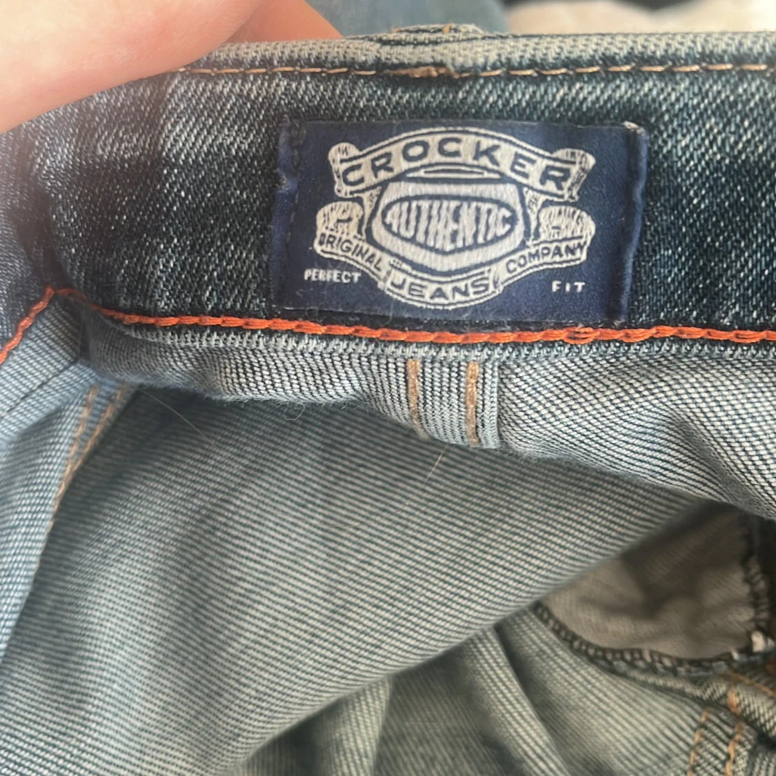 Blå bootcut jeans - 4