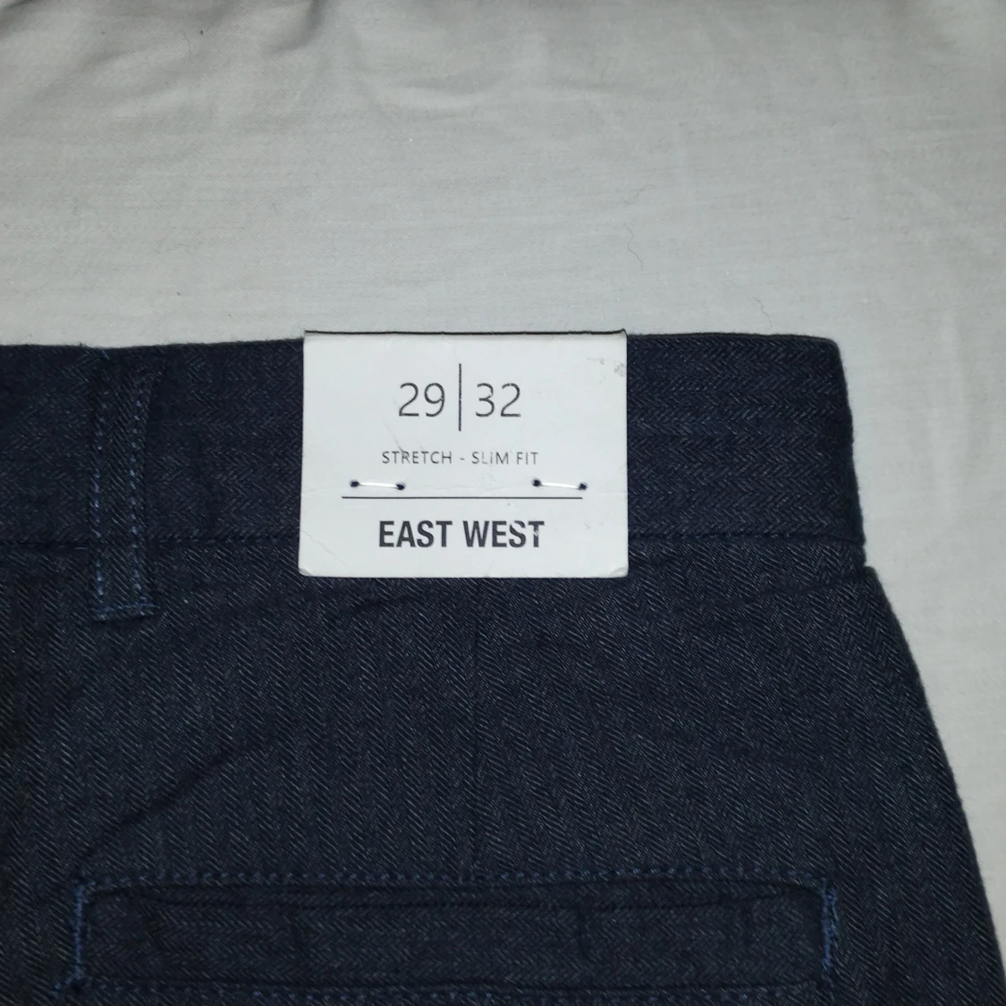 Mörkblå byxor från East West/ från Brothers 