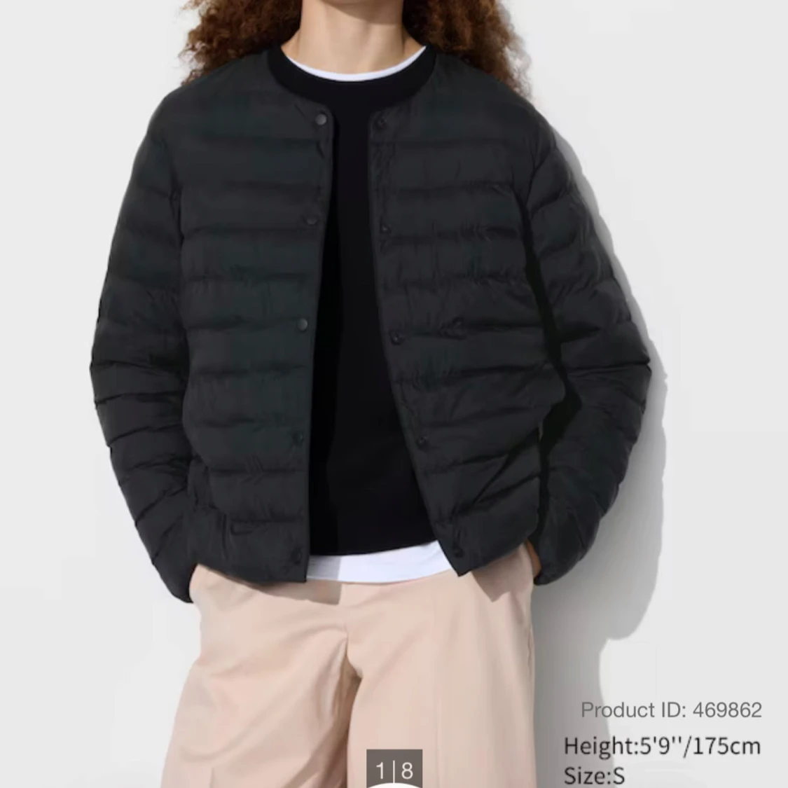 Svart jacka med knappar  - 1