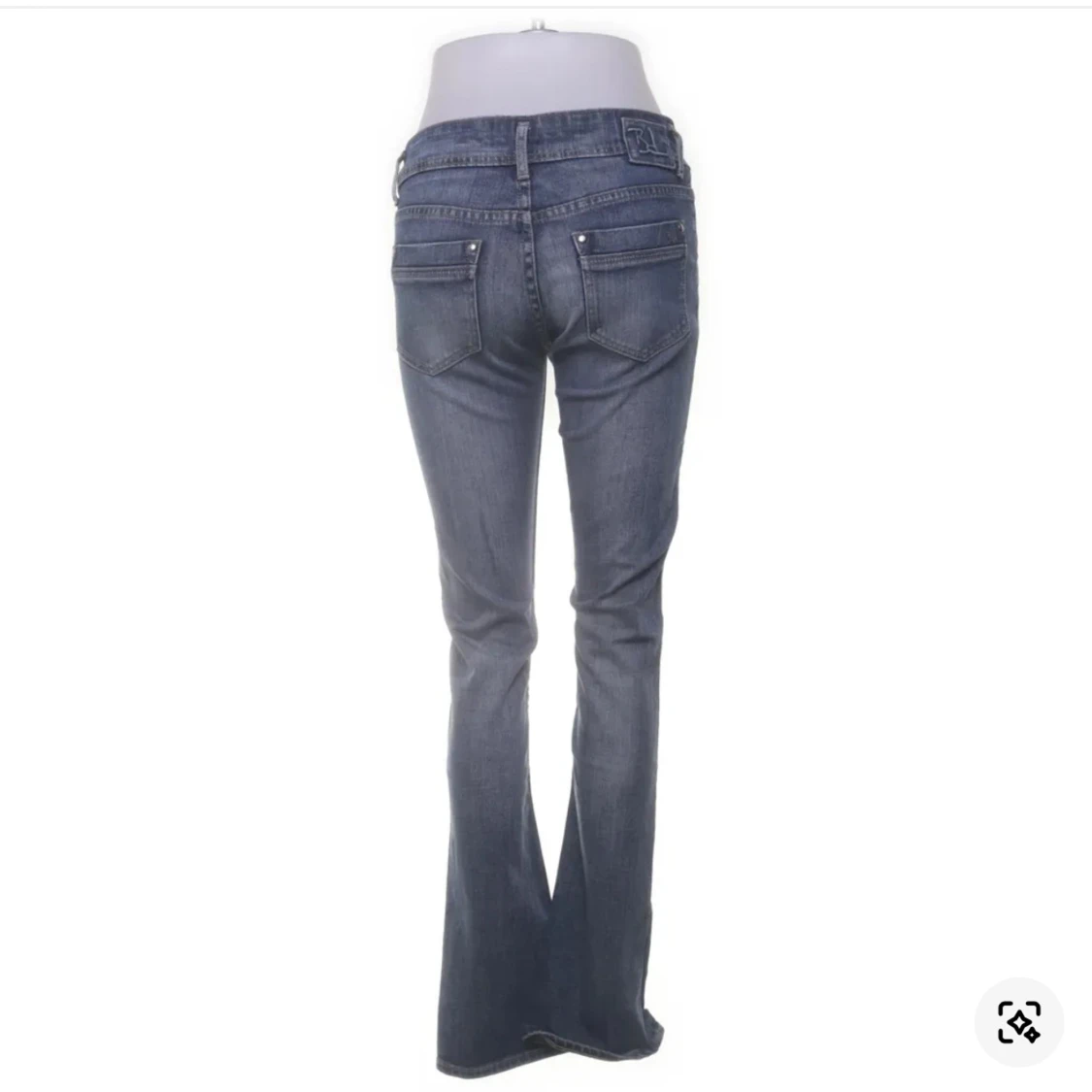Blå bootcut jeans - 1