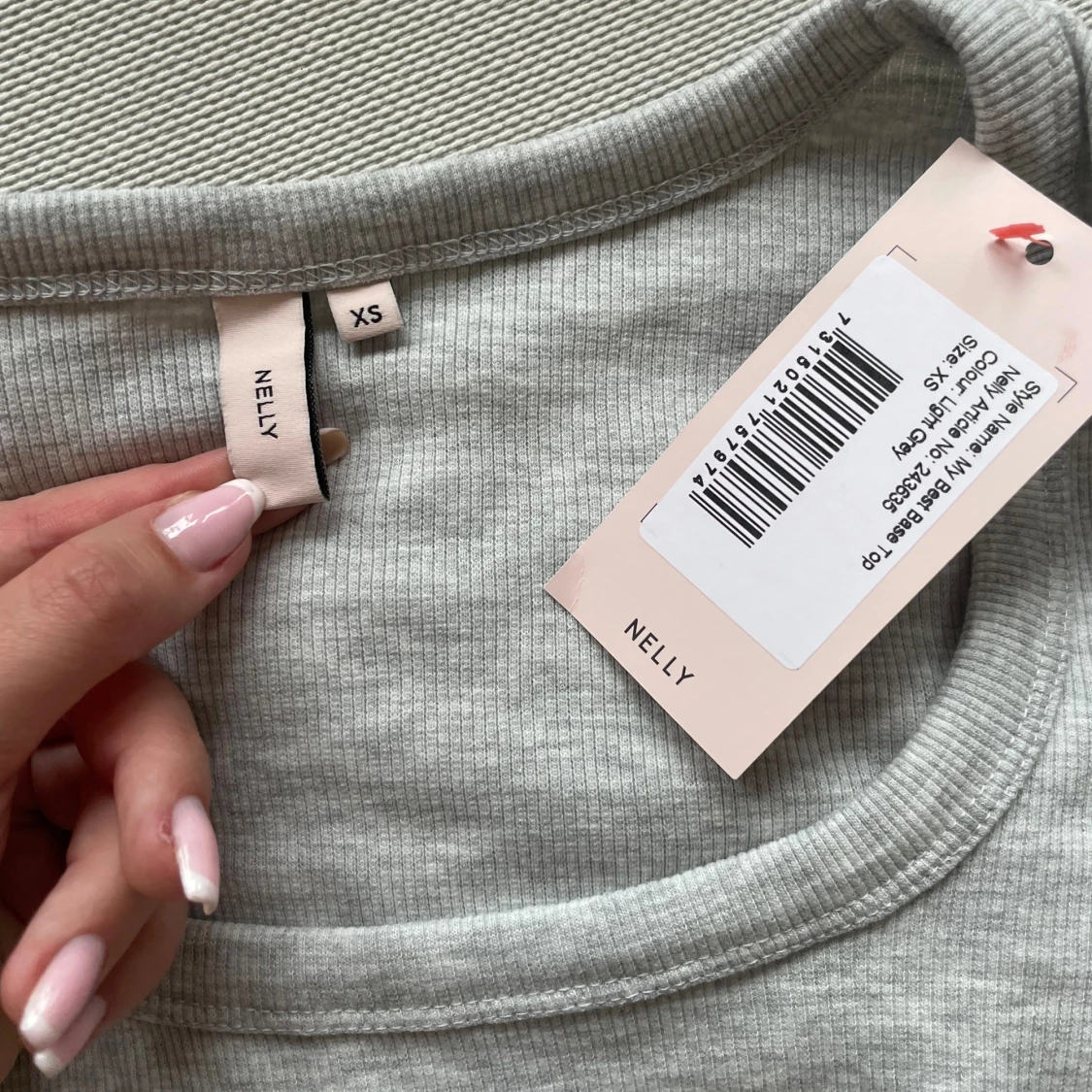 Grå långärmad tröja - 90