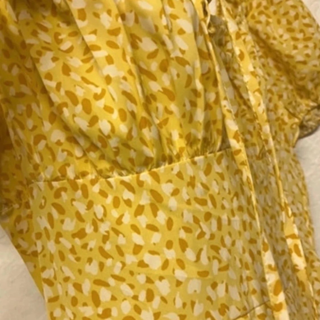 Gul milkmaid klänning  - 93