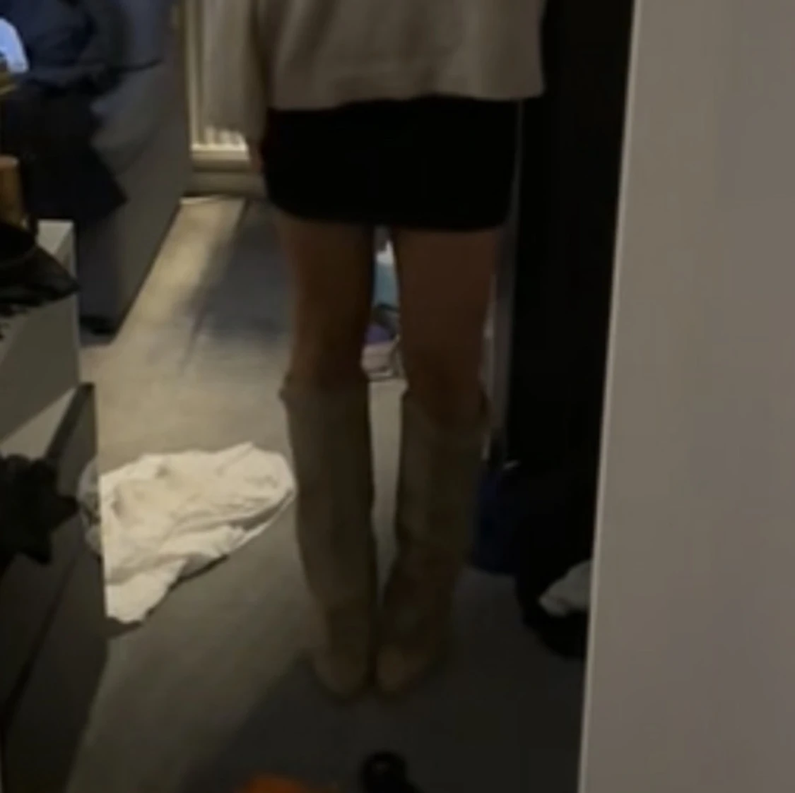 Beiga höga boots - 91