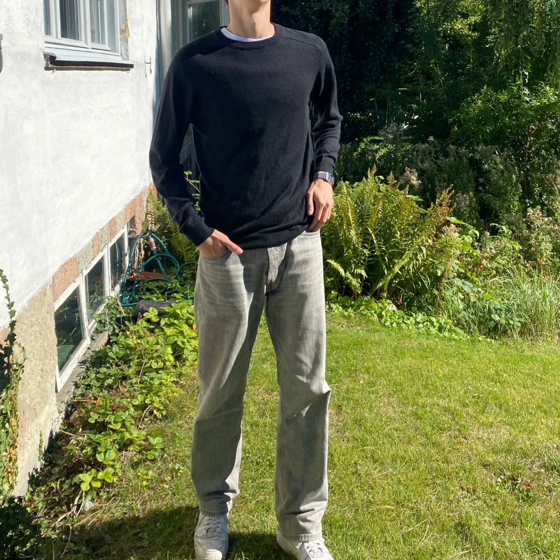 Svart långärmad tröja