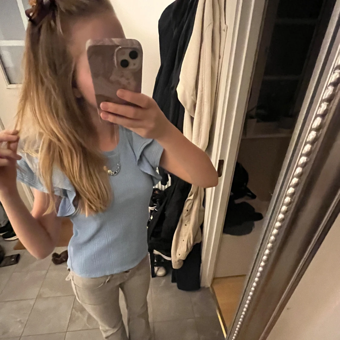 Blå ribbad topp från Zara - 92