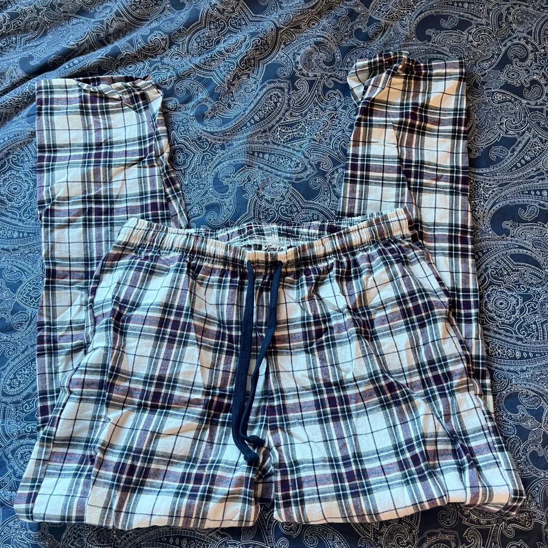 Rutiga pyjamas byxor