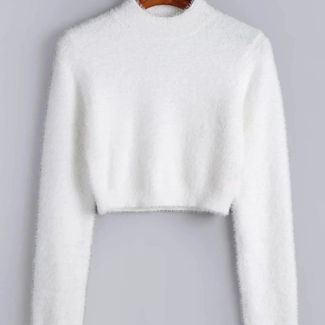 Vit mjuk tröja 