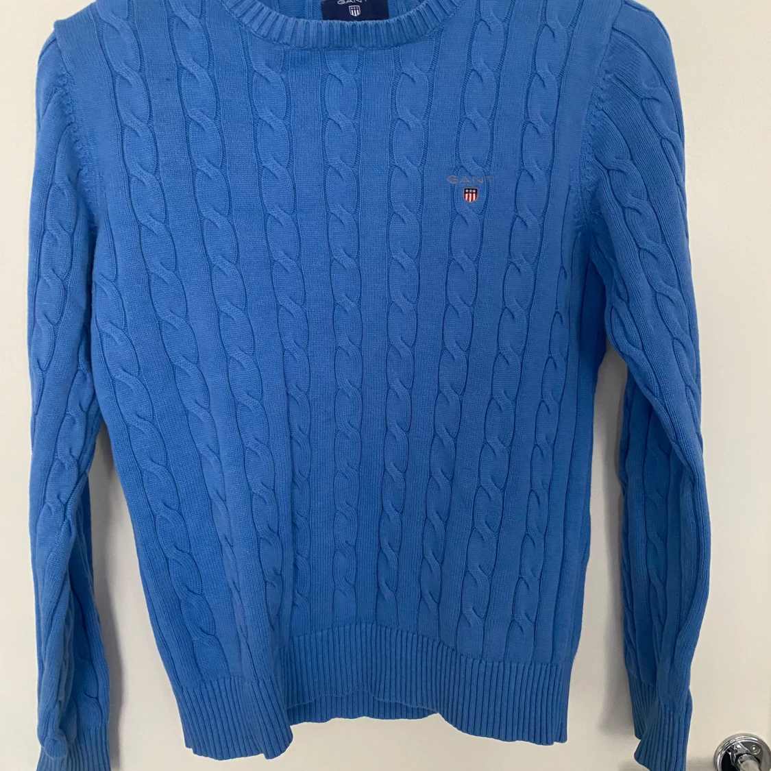 Gant kabelstickad crewneck  - 91
