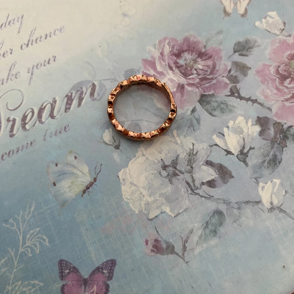 Pilgrim ring i roséfärgat  - 93