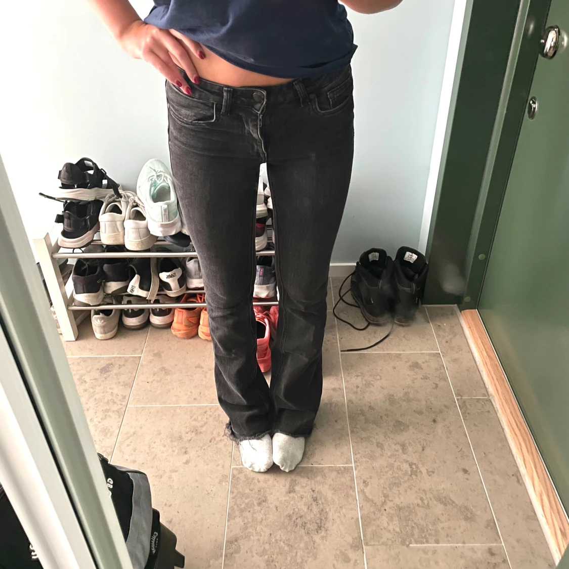 Lågmidjade jeans