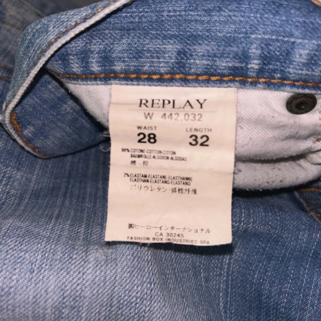 Blå bootcut jeans från Replay - 93