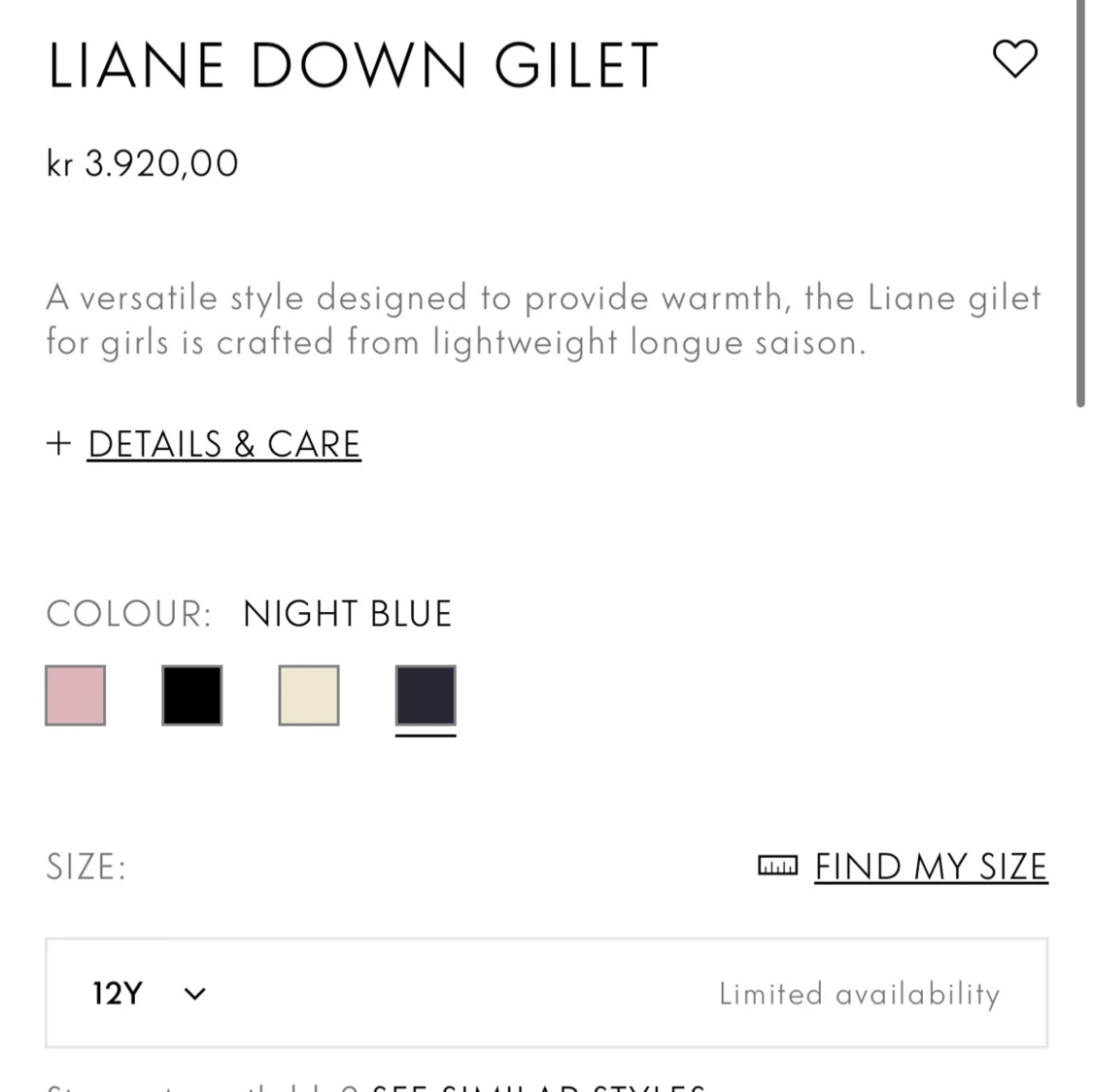 Mörkblå dunväst från Moncler - 90