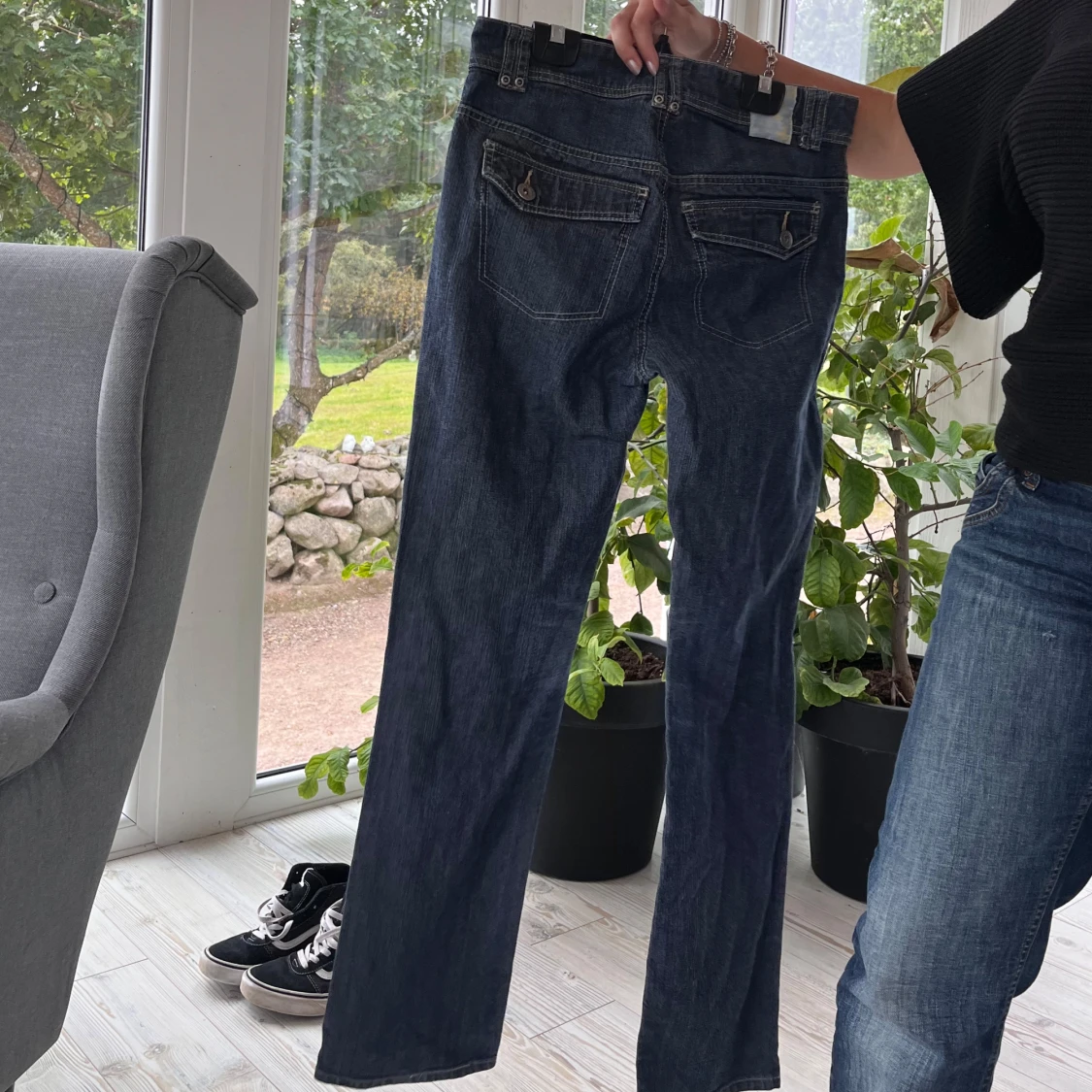 Mörkblå jeans - 90