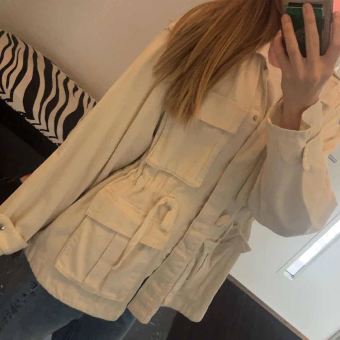 Beige vår/höst jacka