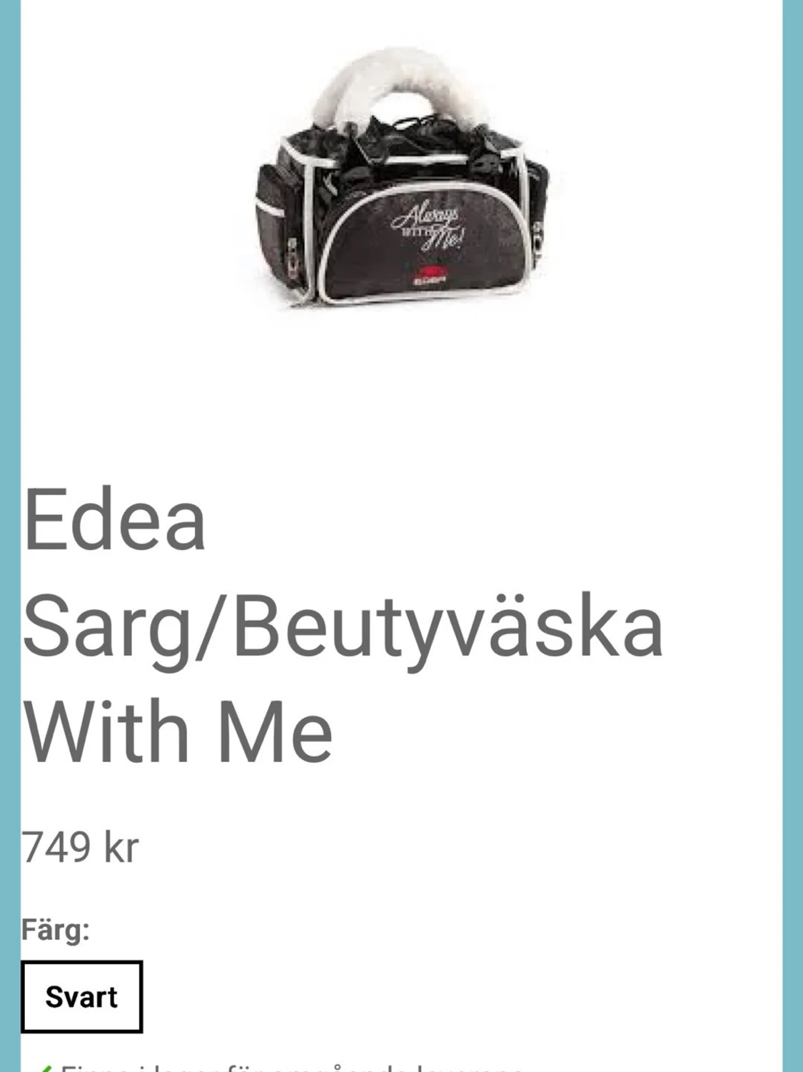 Svart ryggsäck från Edea