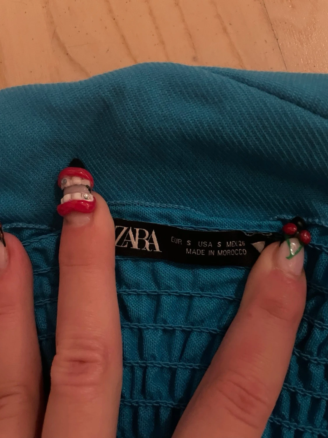 Blå bandeau topp  - 2