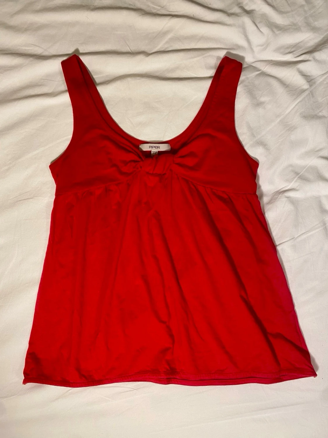 Jättefint rött linne från piper  - 2