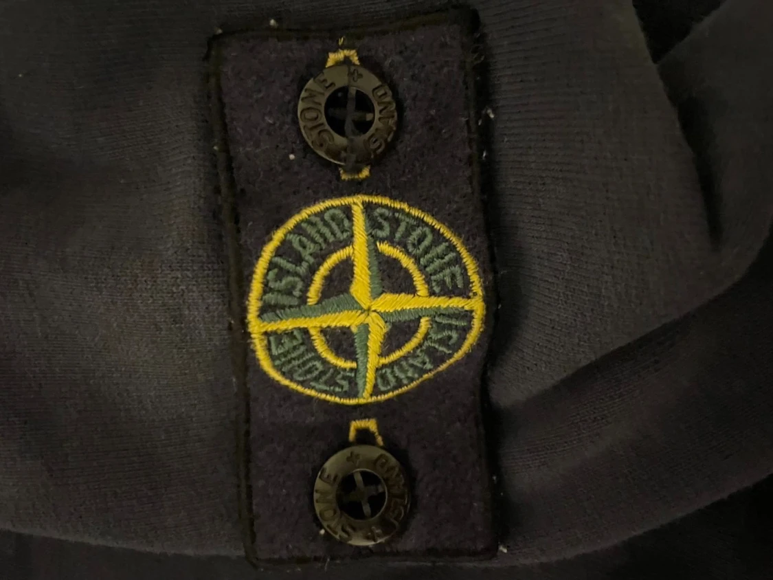 Mörkblå Stone Island sweatshirt - 4