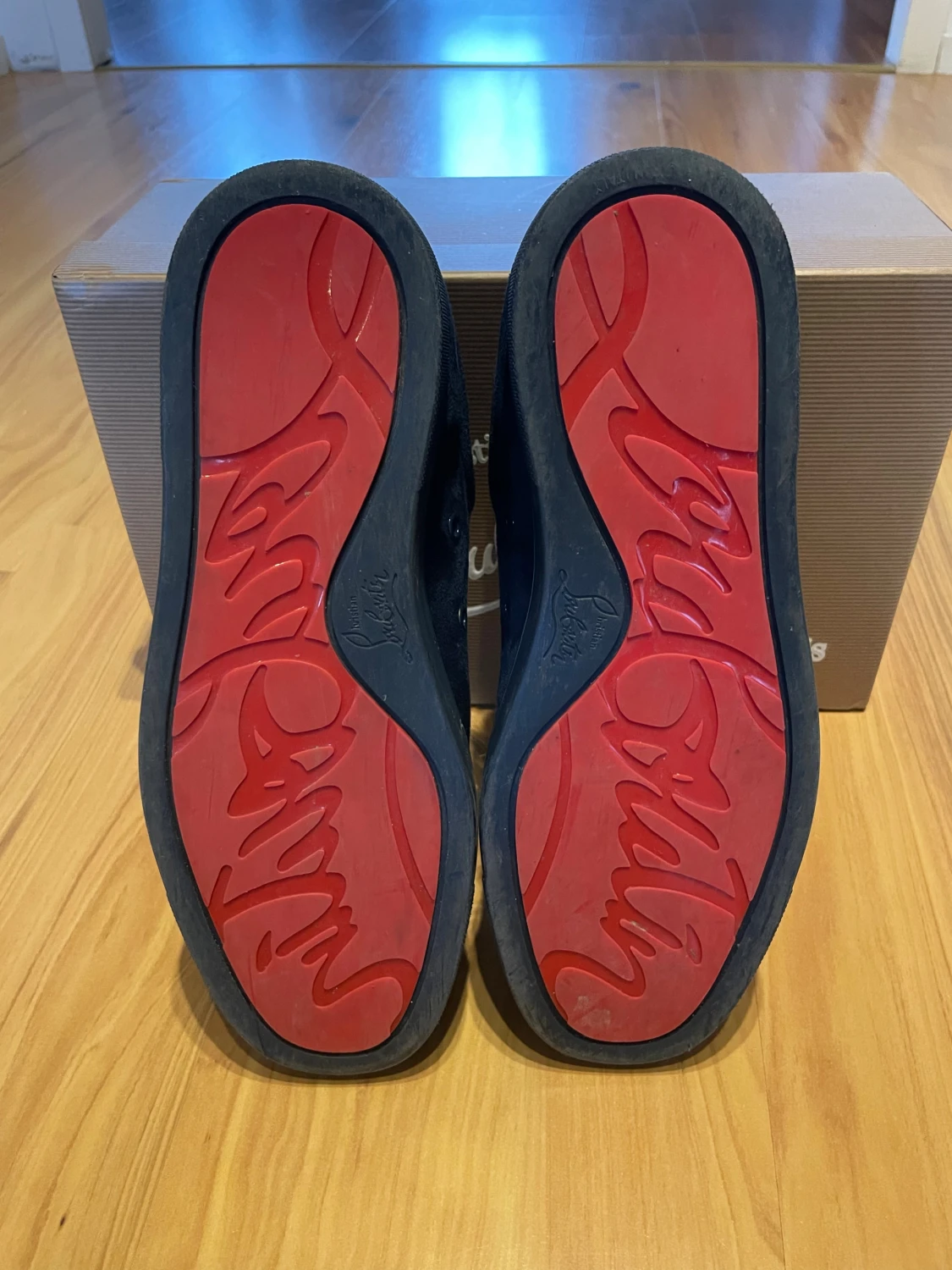 Mörkblå sneakers från Christian Louboutin - 4