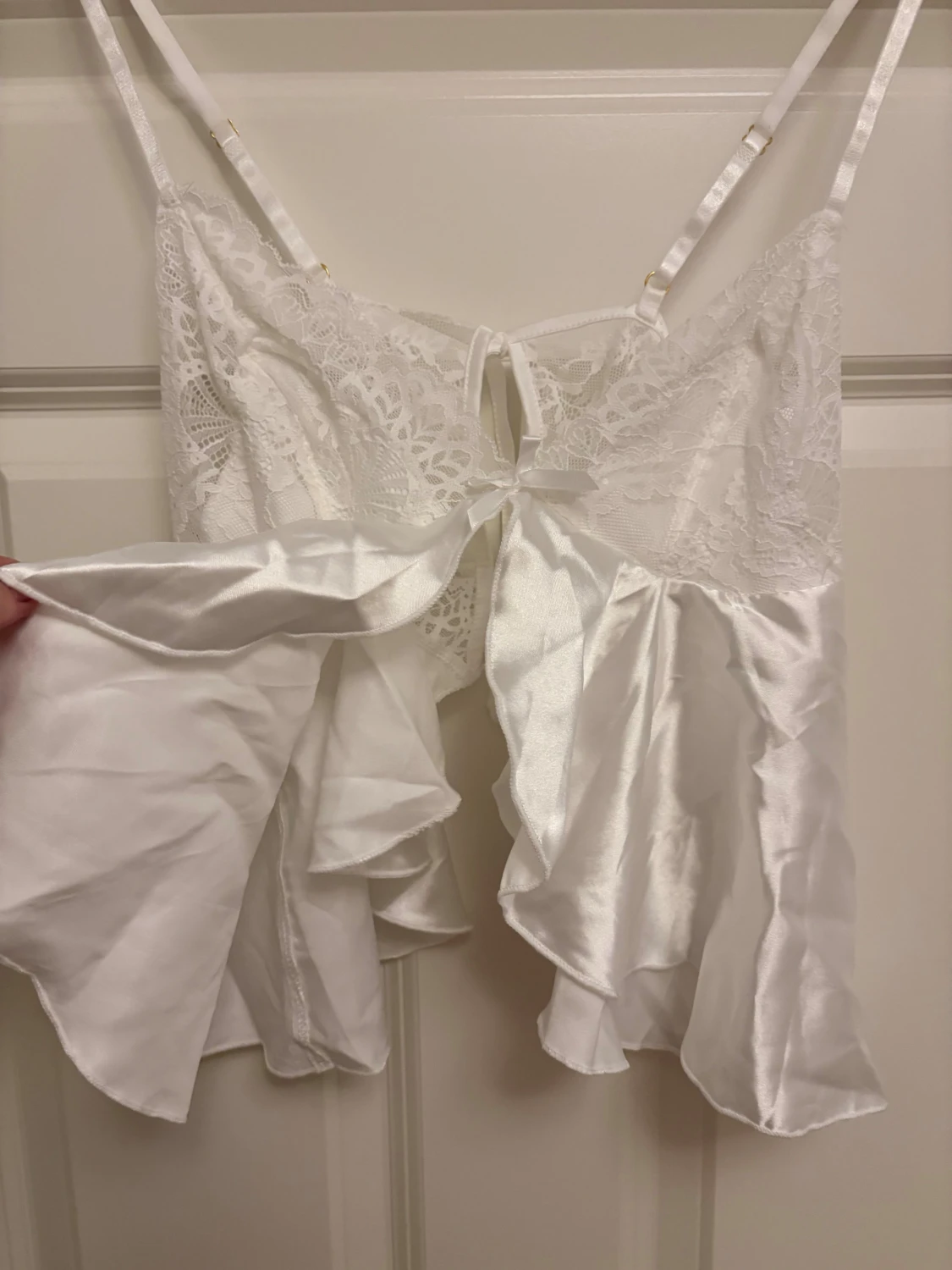 Vitt pyjamas set - 1