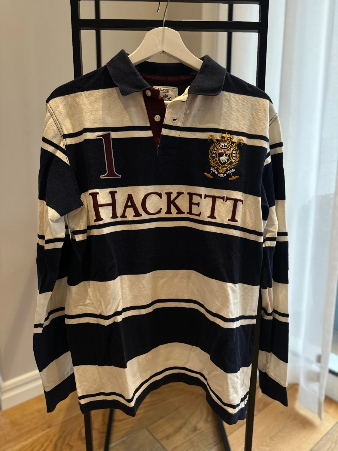 Randig pikétröja från Hackett London - 2