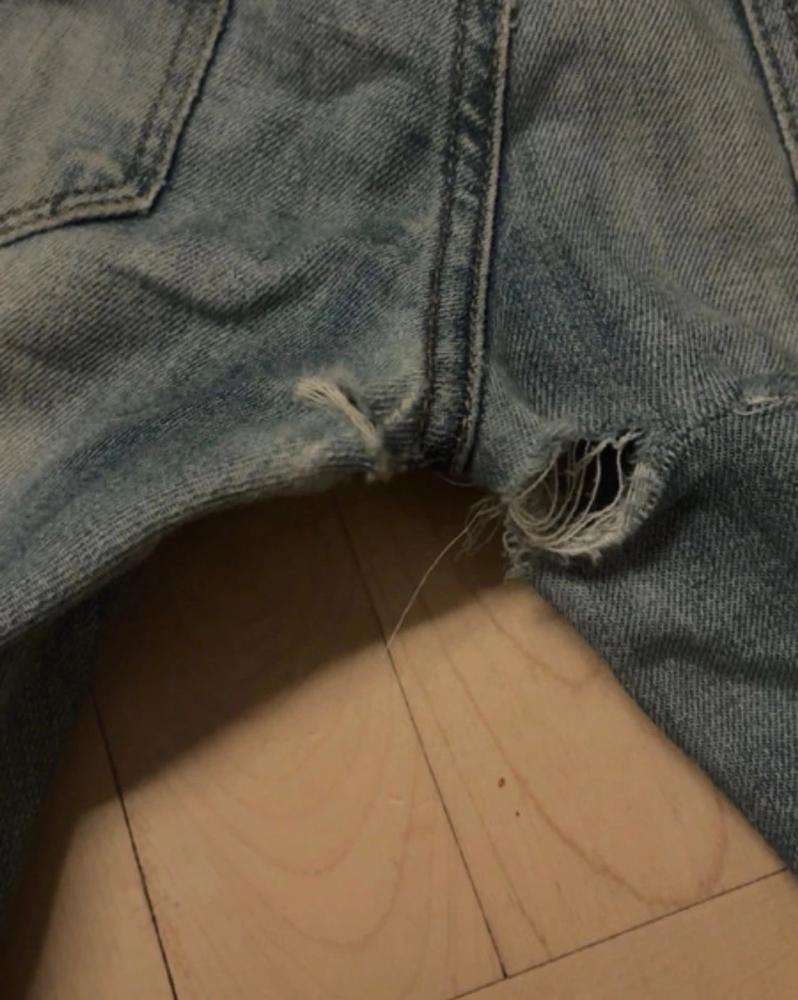 Blå lågmidjade  bootcut jeans Only - 2