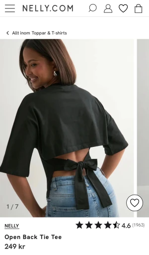 Nelly topp med öppen rygg - Svart Nelly topp med öppen rygg, använd 1 gång.