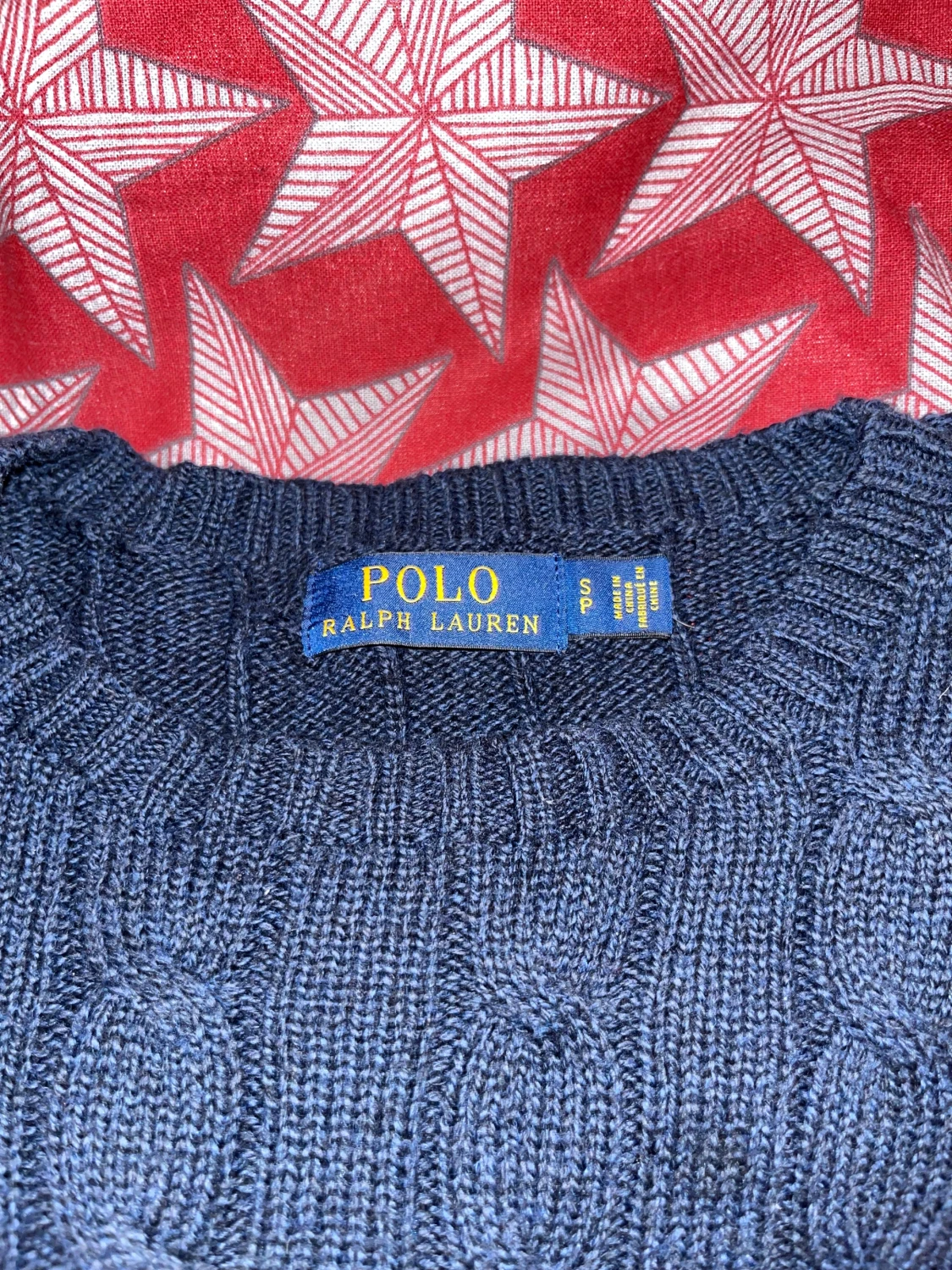 Marinblå stickad tröja Polo Ralph Lauren - 3