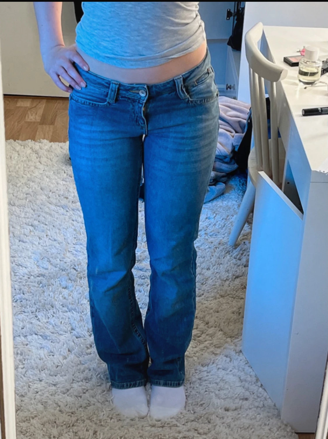 bootcut jeans låg midja - 2