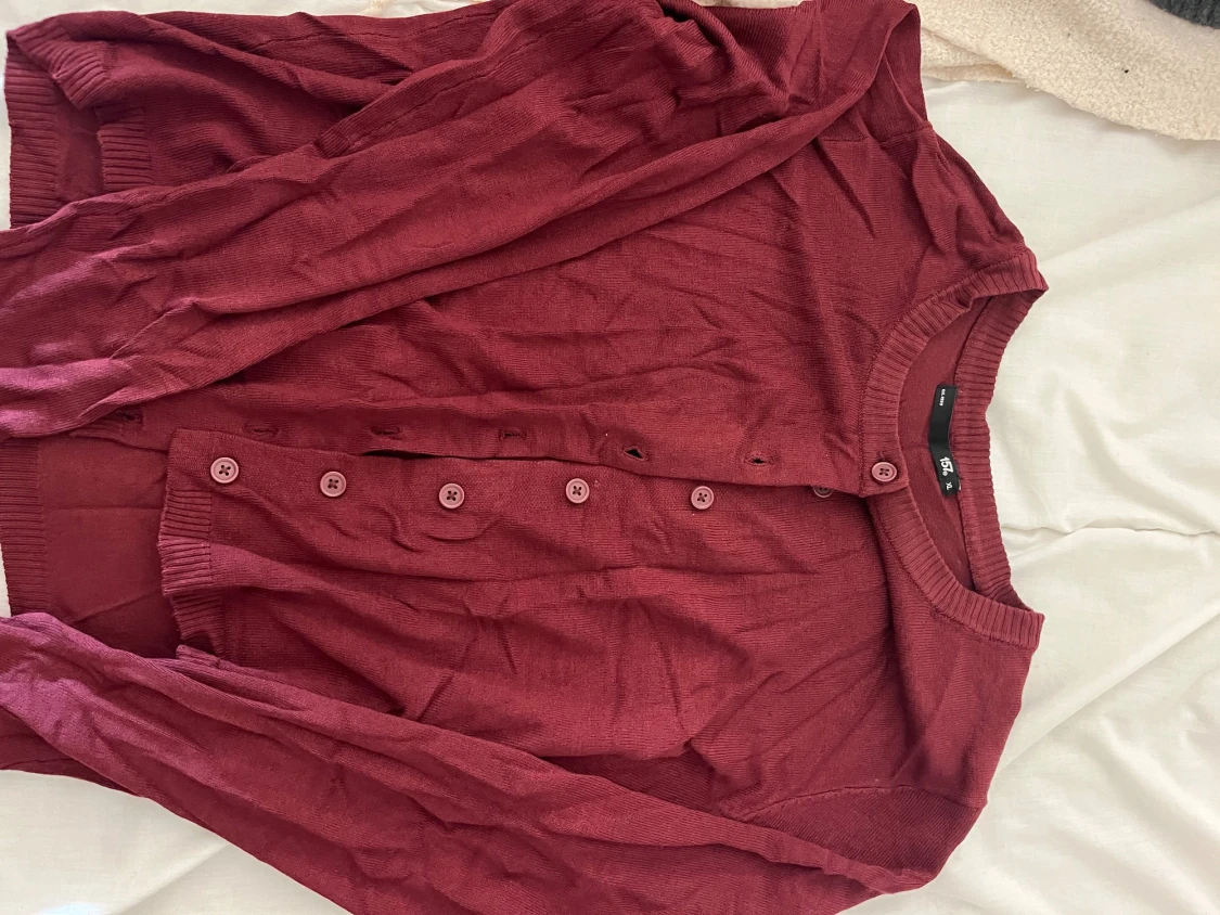 Vinröd kofta från 157, XL