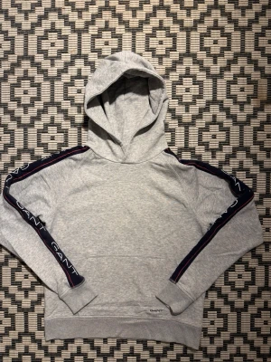 Gant hoodie - Gant hoodie | 158/164 | Fin hoodie för bra pris | Grå med blå röda detaljer på armarna | Skriv för mer info!