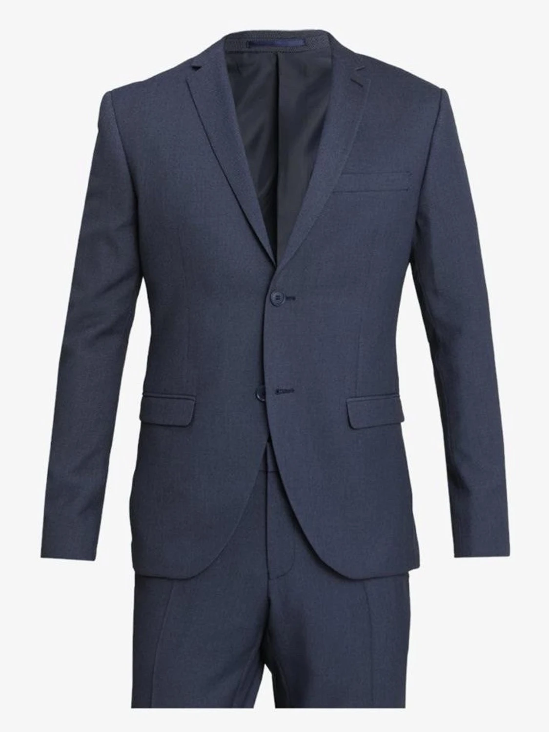 Marinblå kostym med kavaj och byxa - 2