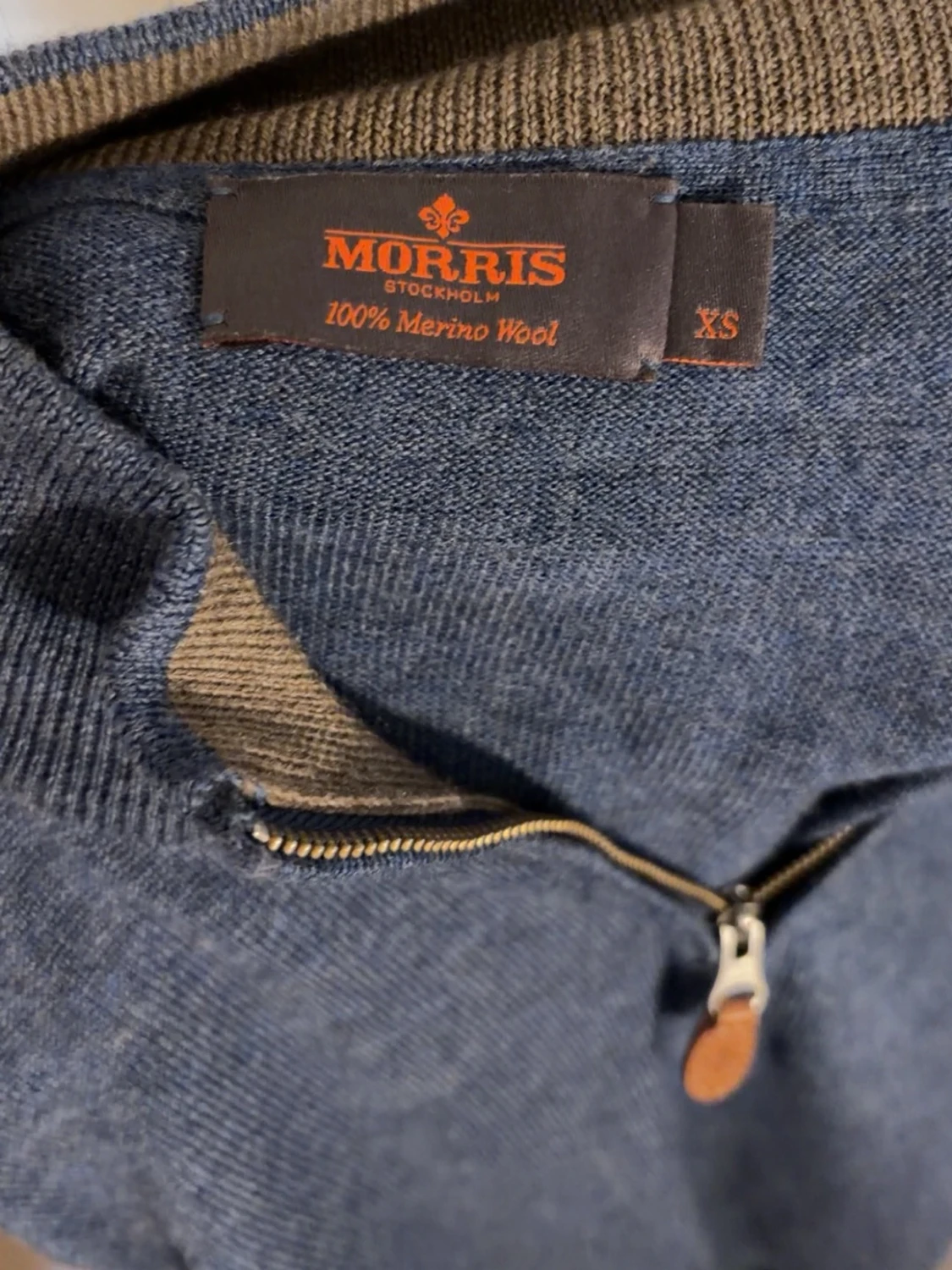 Blå half zip tröja Morris XS - 2