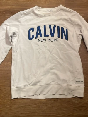 Calvin klein tröja - En calvin klein tröja med blå text sitter som en Xs och S