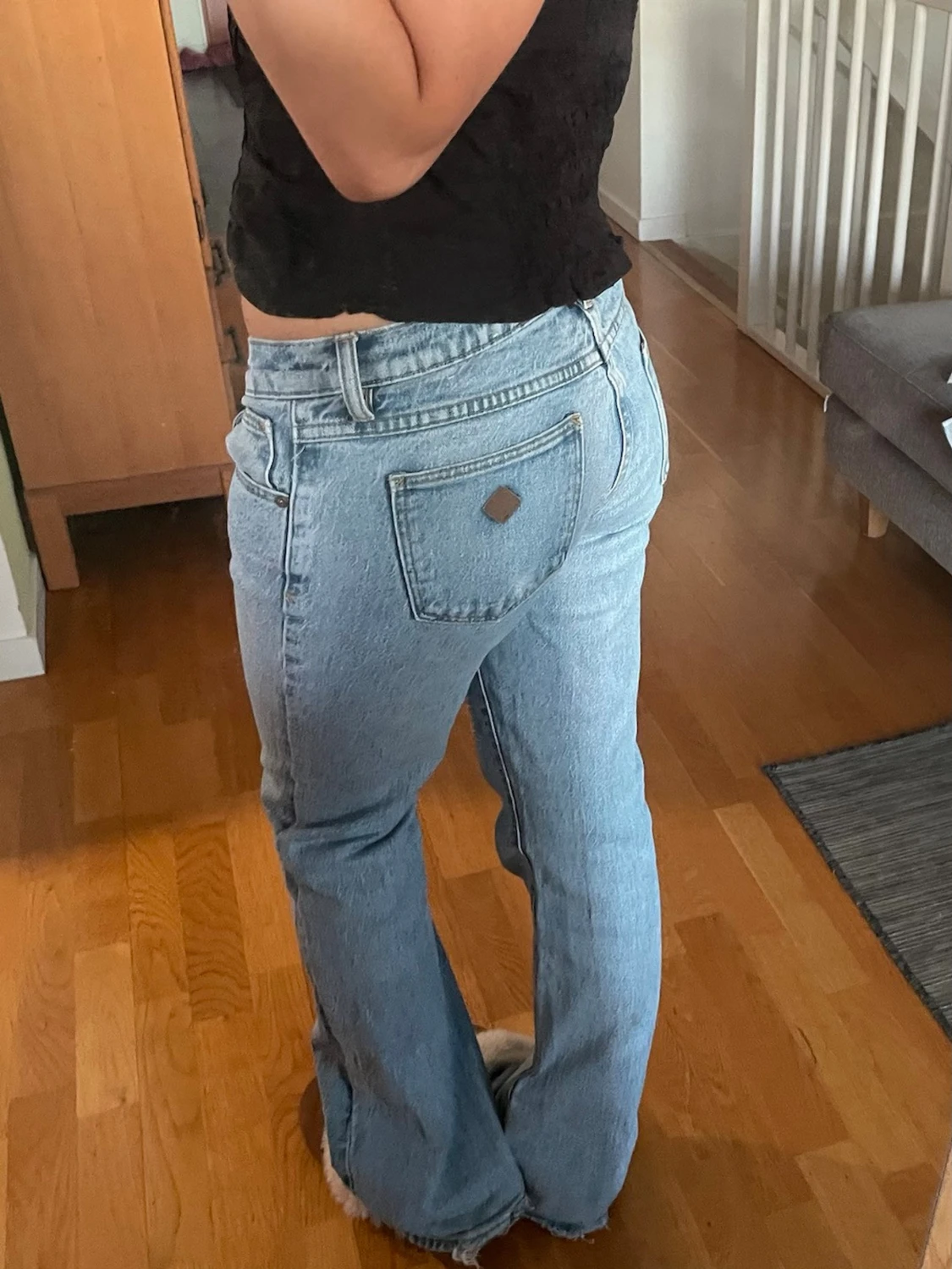Jeans lowwaist utsvängda lågmidjade bootcut  - 2