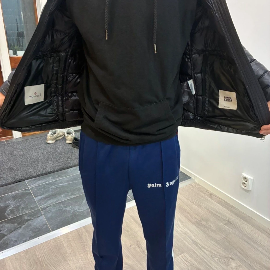 Svart Moncler pufferjacka herr - 2